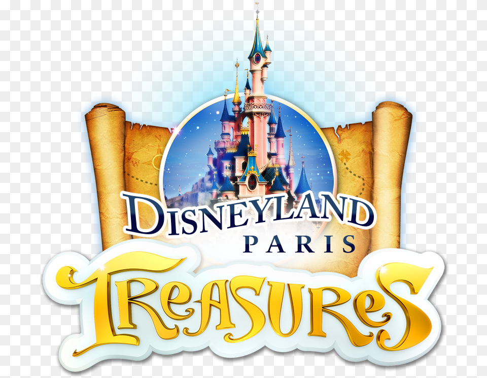 Disneyland Paris Treasures, Advertisement, Poster, Text Free Png Download