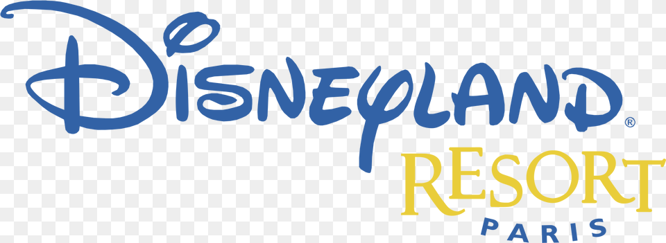Disneyland Resort Paris Logo Transparent Calligraphy, Text Png