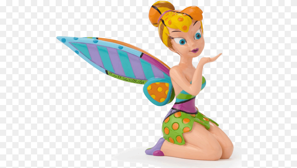 Disneyquots Tinker Bell Mini Fig By Britto Feya Din, Baby, Figurine, Person, Face Free Transparent Png