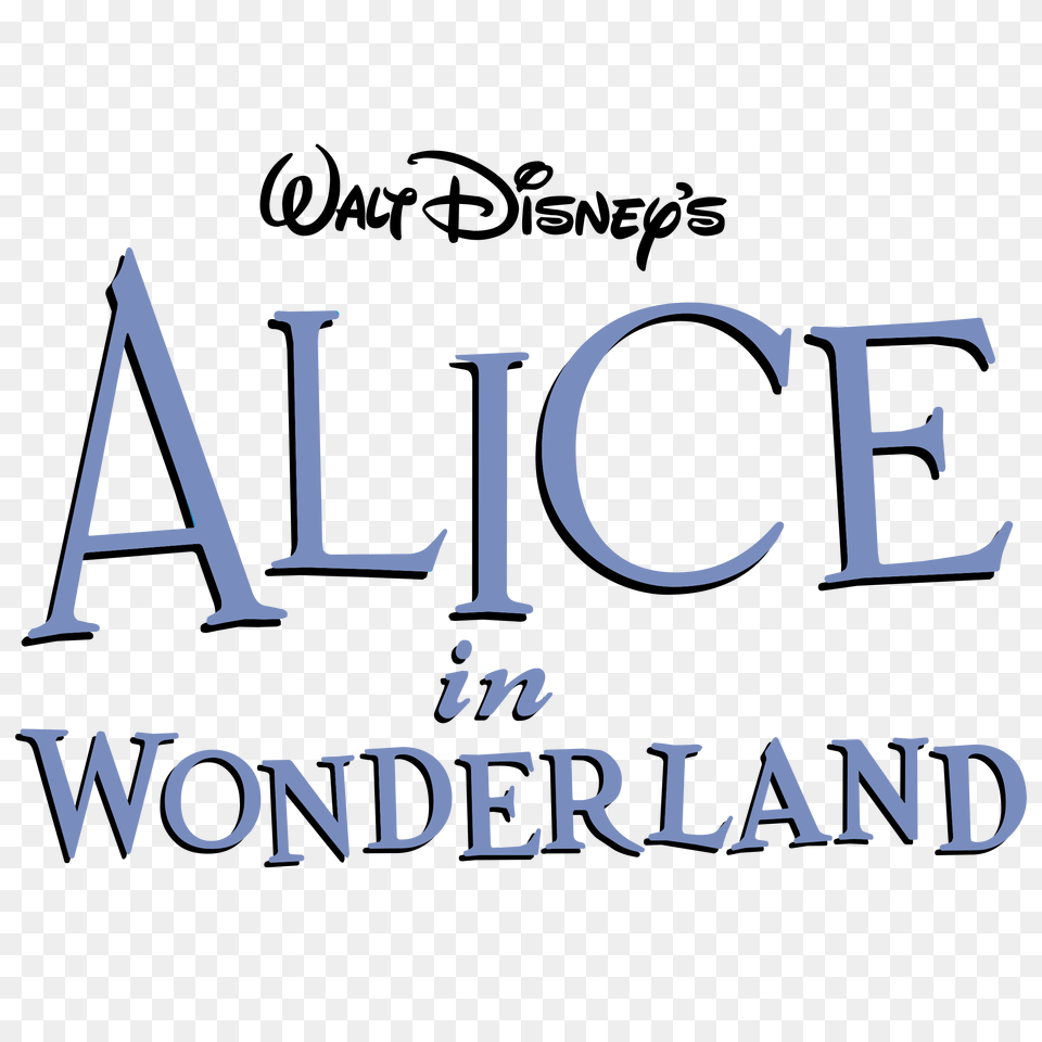 Disneys Alice In Wonderland Logo Transparent Vector, Text Free Png Download