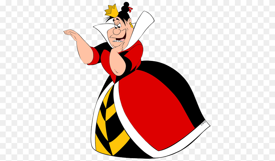 Disneys Alice In Wonderland The Queen Of Hearts Shoplook, Cartoon, Person, Face, Head Png