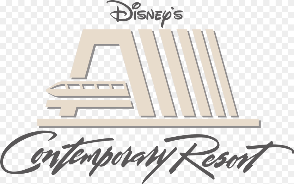 Disneys Contemporary Resort Contemporary Resort Logo, Text, Furniture Free Png Download
