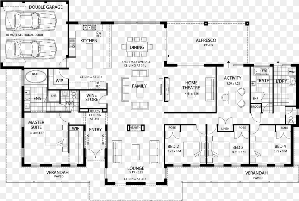 Display Floor Plan Free Transparent Png