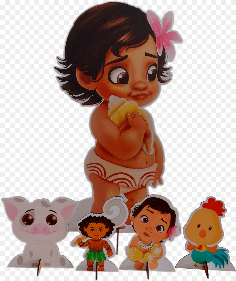 Display Moana Baby, Person, Head, Face, Toy Free Png Download