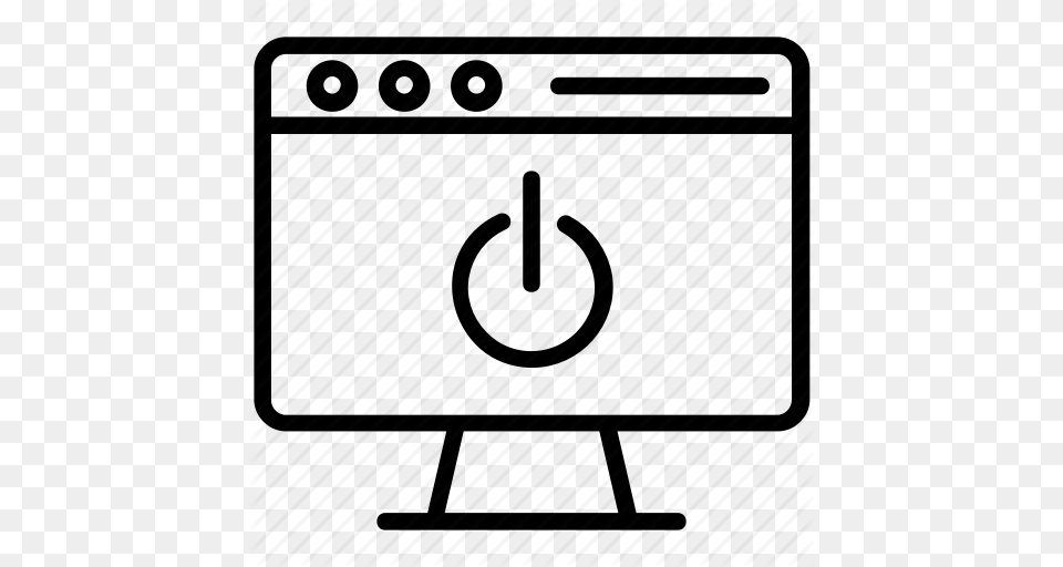 Display Screen Display Shutdown Monitor Power Button Onoff, Architecture, Building, Text Free Png Download