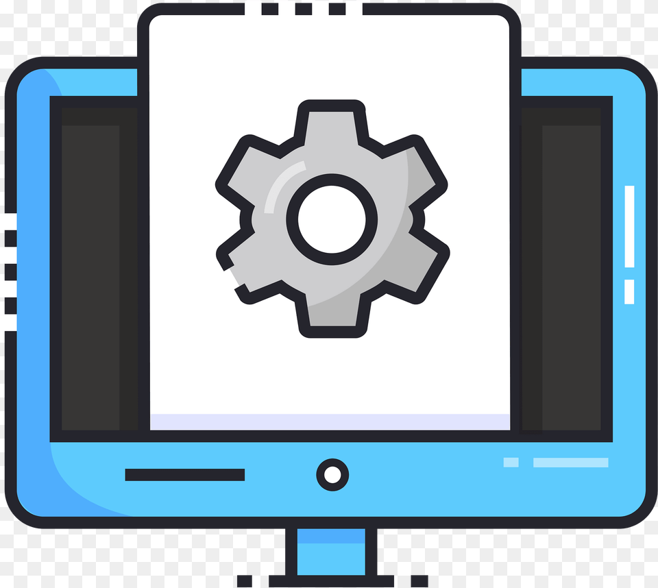 Display Settings Clipart, Machine, Gear Free Png Download