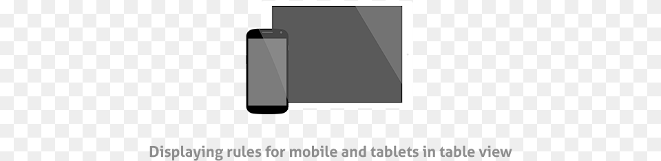 Displaying Rules For Mobile And Tablets In Table View Mobile Phone, Electronics, Screen, Computer Hardware, Hardware Free Transparent Png