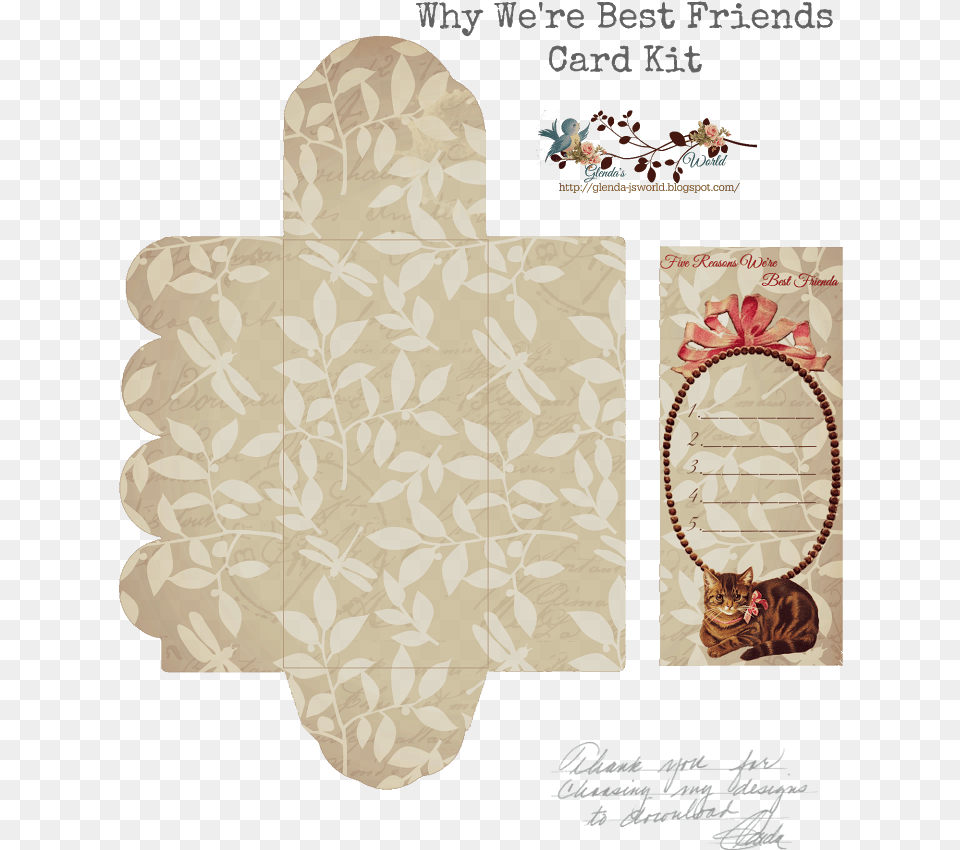 Displaying Why We R Best Friends Card Kit Glenda39s Motif, Accessories, Animal, Cat, Mammal Free Png