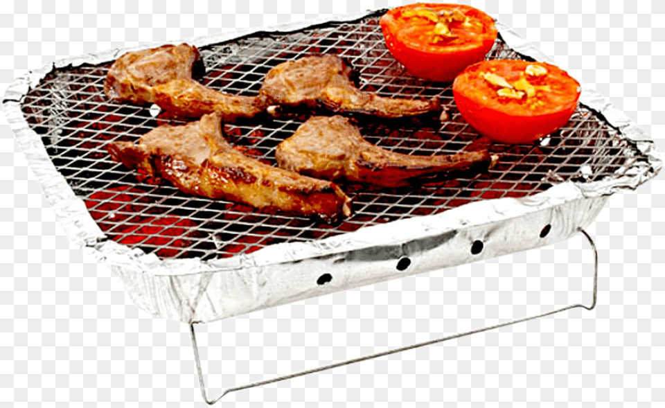 Disposable Charcoal Bbq With Wire Stand Bbqd Griglia Usa E Getta, Cooking, Food, Grilling, Meat Free Transparent Png