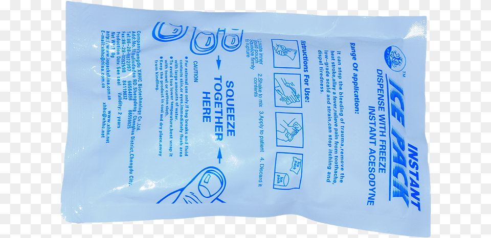 Disposable Ice Pack In Box Use Cooler Ice Cool Freezer Electric Blue, Plastic, Bag, White Board, Plastic Bag Png