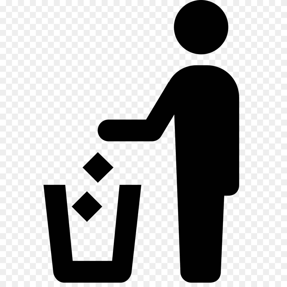 Disposal Icon, Gray Free Png Download