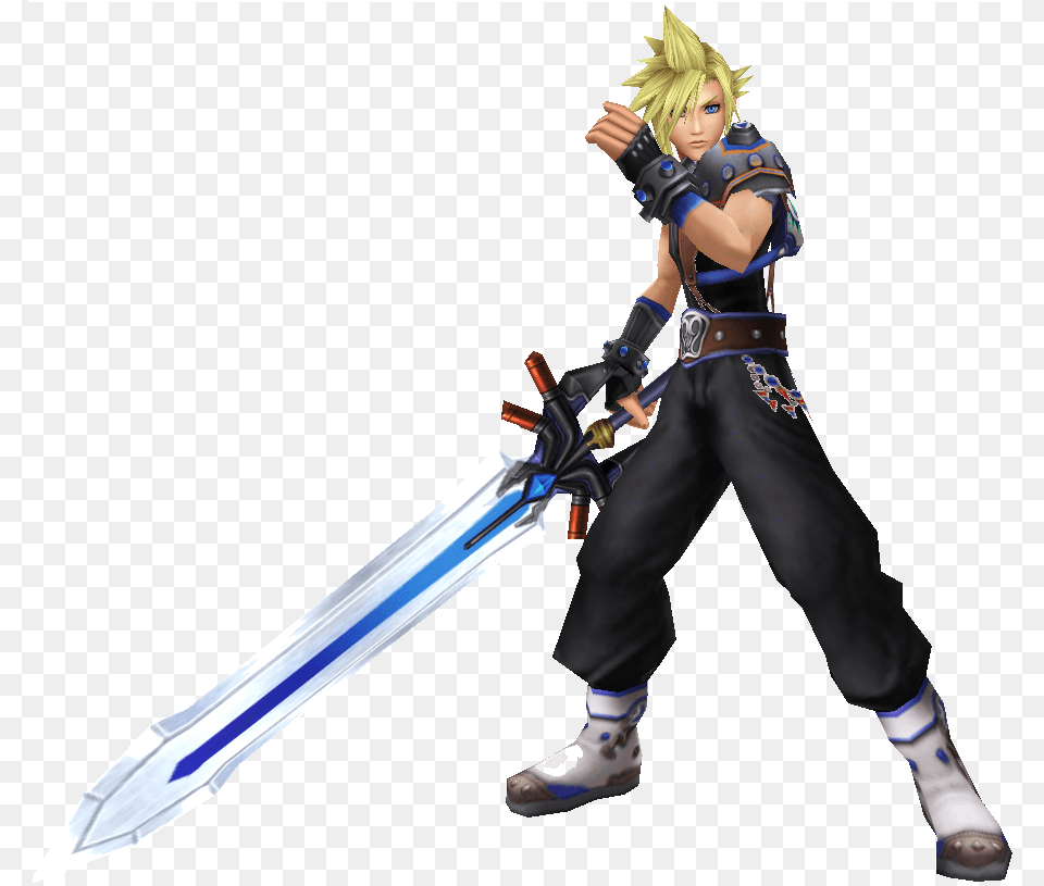 Dissidia 012 Cloud Outfits, Weapon, Book, Comics, Sword Free Png
