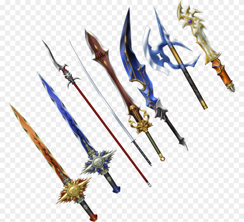 Dissidia 012 Gilgamesh Weapons Gilgamesh Final Fantasy Sword, Weapon, Blade, Dagger, Knife Png Image