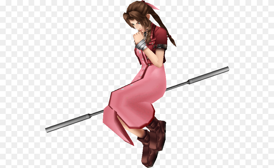 Dissidia Holy Render Aeris Final Fantasy, Adult, Publication, Person, Female Free Png Download