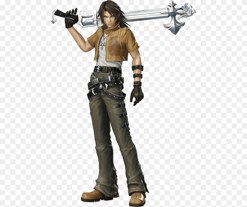 Dissidia Nt Squall Kingdom Hearts, Pants, Clothing, Woman, Person Free Png