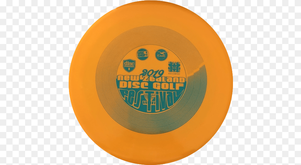Distance Driver S Line Plastic Fluoro Yellow W Teal Circle, Frisbee, Toy, Plate Free Png Download