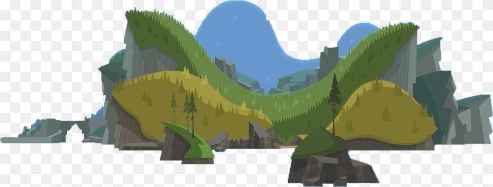 Distant Pahkitew Island Island Mountain Cartoon, Land, Nature, Outdoors, Animal Free Transparent Png