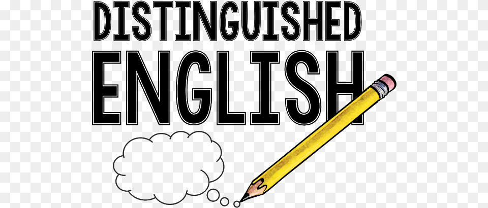 Distinguished English Teacher Cloud, Pencil Png Image