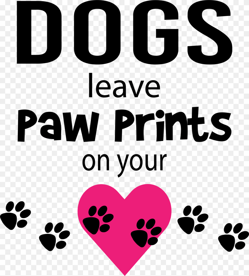 Distinguished Leave Paw Print On Heart, Advertisement, Poster Png Image