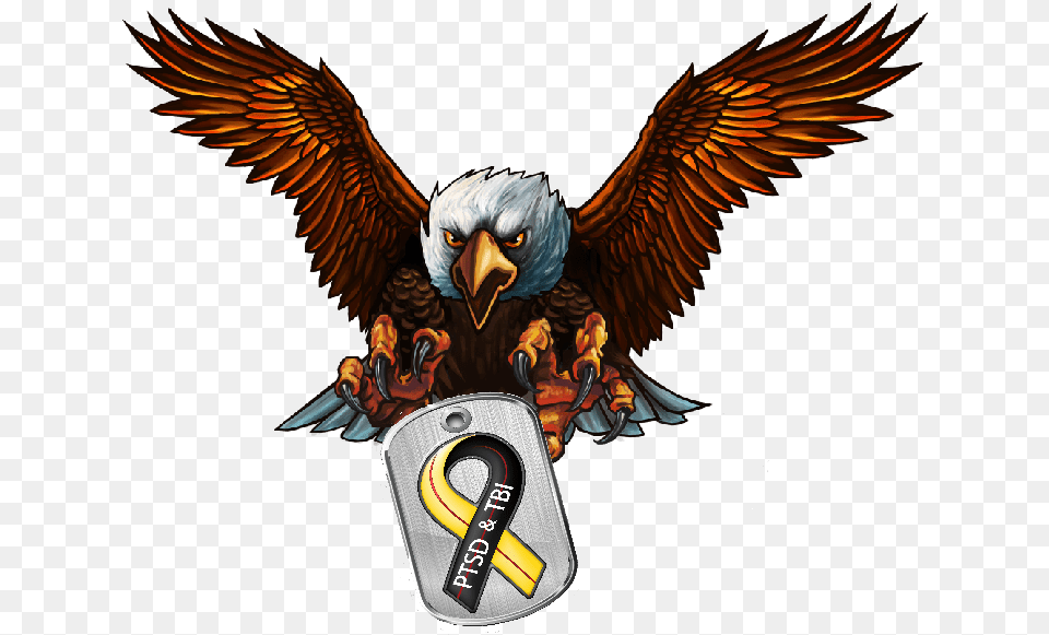 Distressed American Flag, Animal, Bird, Eagle, Emblem Png Image