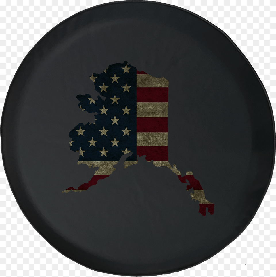 Distressed American Flag Spare Tire Cover Jeep Rv 30 Flag Of The United States, Food, Meal, Pottery, Plate Free Transparent Png