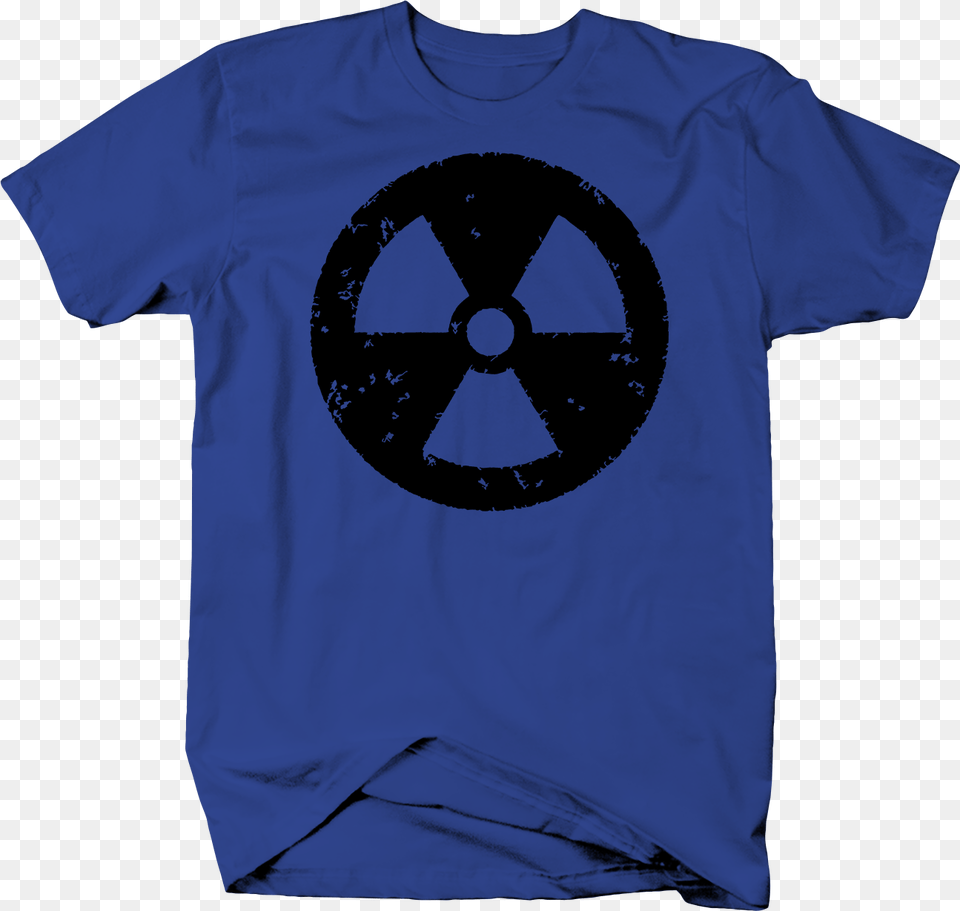 Distressed Biohazard Nuclear Symbol Color T Shirt Boss T Shirts Animal, Clothing, T-shirt, Machine, Wheel Free Transparent Png