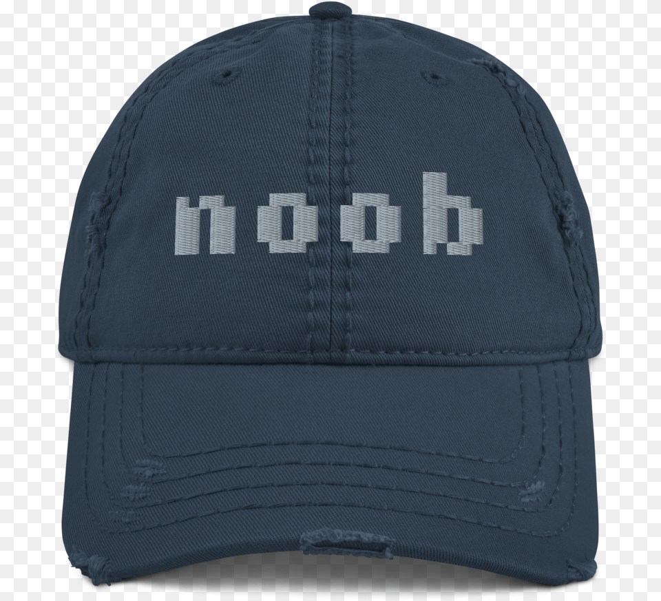 Distressed Dad Hat Noob Embroidery For Baseball, Baseball Cap, Cap, Clothing Png
