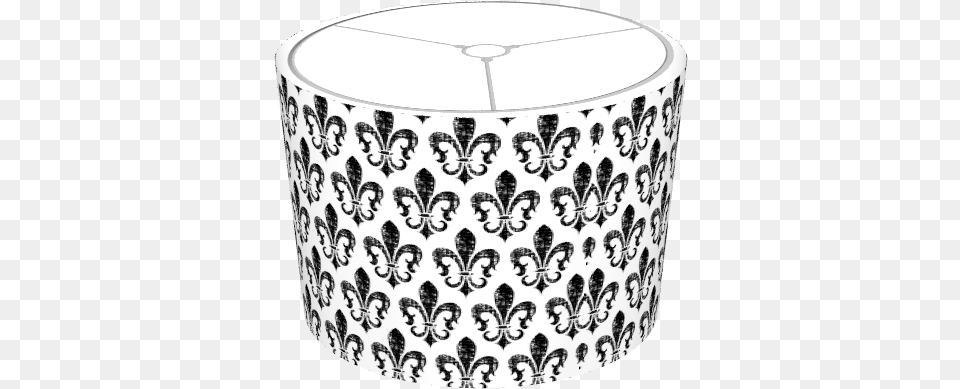 Distressed Fleur De Lis Black And White Lampshade Anti Corruption Party, Lamp, Mailbox Free Transparent Png