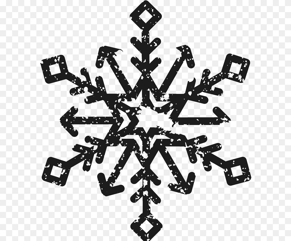 Distressed Snowflake Stamp Christmas Postage Stamps, Nature, Outdoors, Snow, Cross Png Image