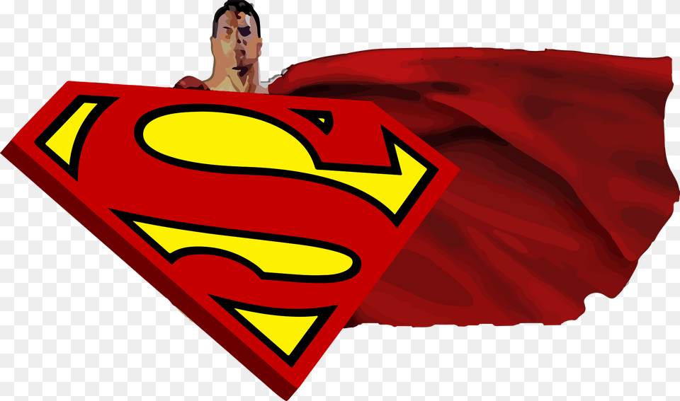 Distressed Superman Logo Svg, Cape, Clothing, Adult, Person Png