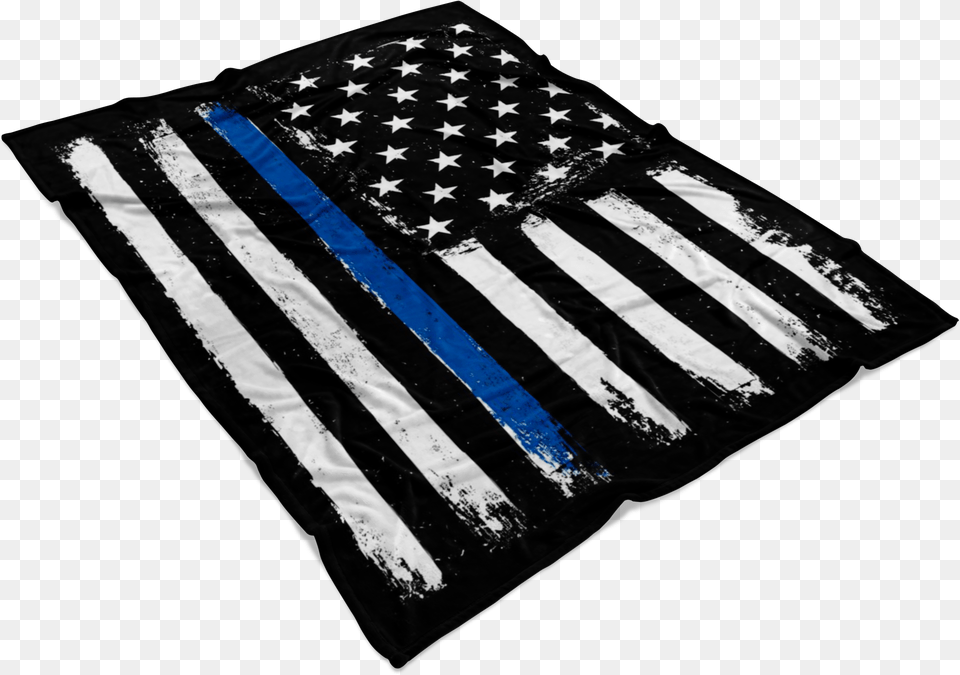 Distressed Thin Blue Line Stars And Stripes Fleece Thin Blue Line, American Flag, Flag, Road, Tarmac Free Transparent Png