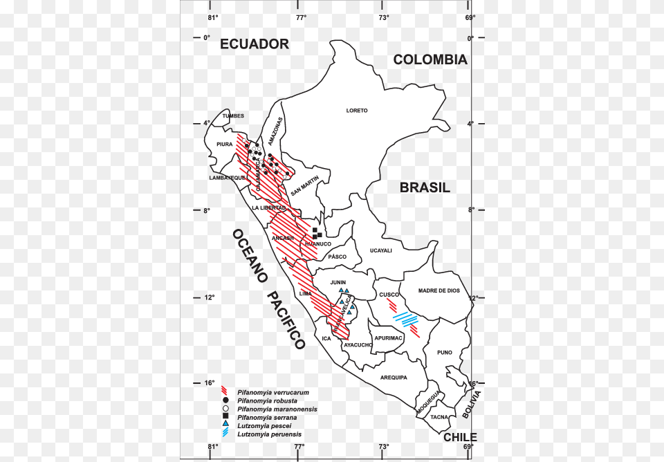 Distribucin Geogrfica De Pifanomyia Verrucarum Vector Carrion39s Disease, Chart, Plot, Map, Atlas Free Png Download