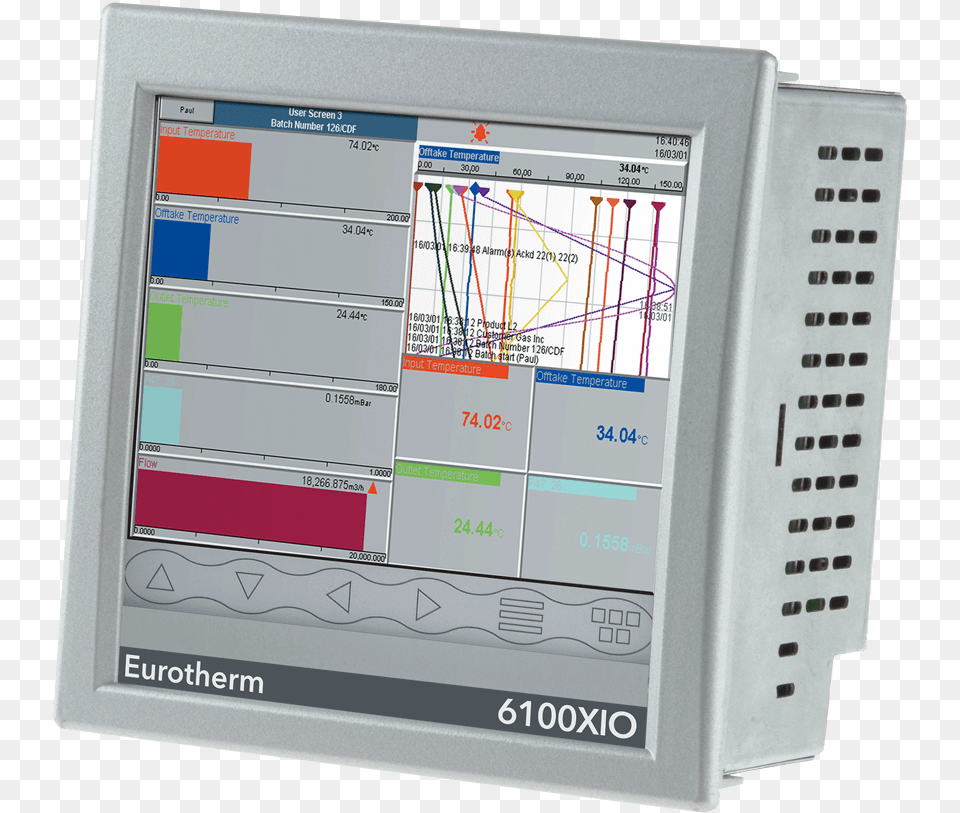 Distributed Graphic Recorder Eurotherm Touch, Electronics, Computer Hardware, Hardware, Monitor Free Png Download