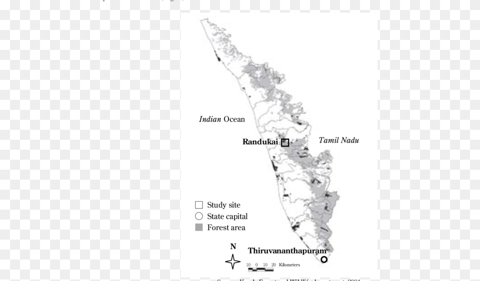 Distribution Of Forests In Kerala And Location Of The Map, Plot, Chart, Nature, Outdoors Png Image