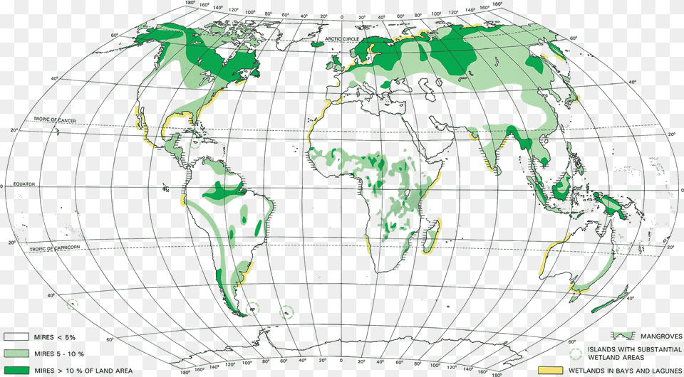Distribution Of Mires Peatlands In The World, Chart, Plot, Person, Map Png