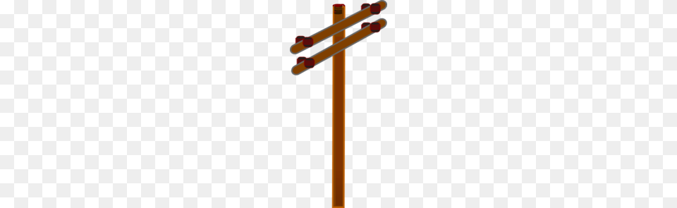 Distribution Pole Clip Art, Cross, Symbol, Utility Pole, Weapon Free Png
