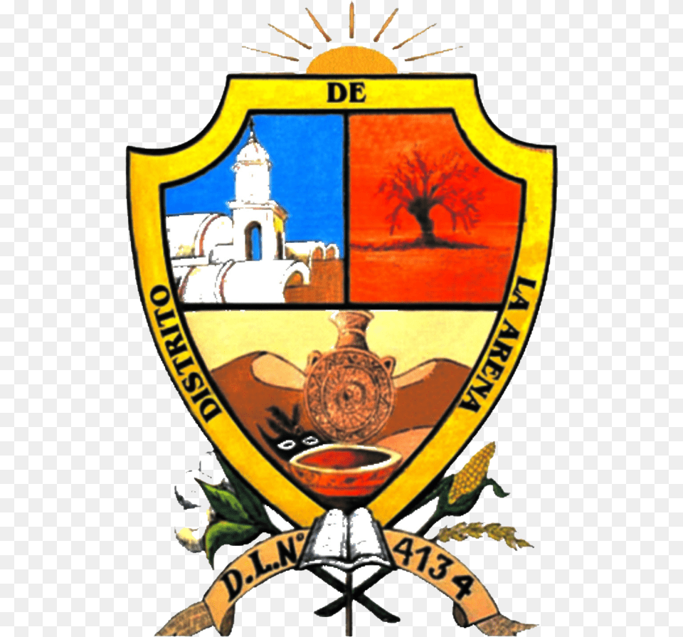 District In Piura Peru Distrito De La Arena Piura, Logo, Emblem, Symbol, Animal Free Png Download