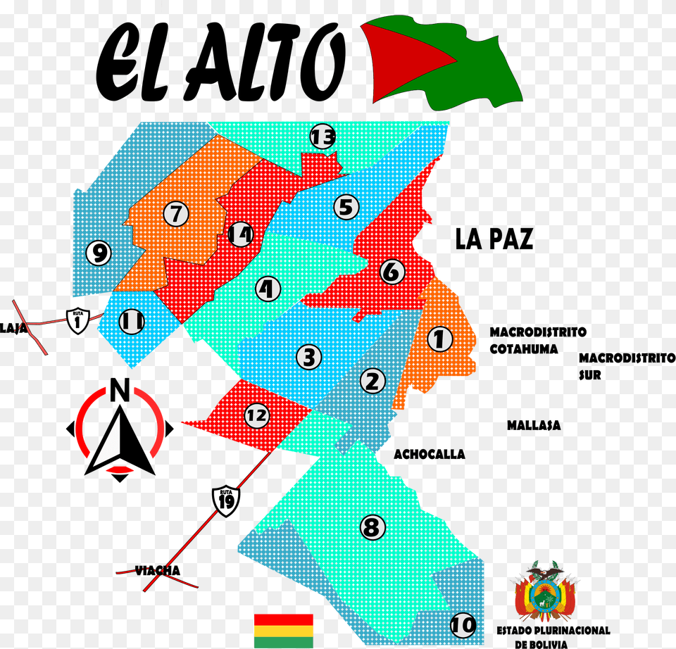 Distritos El Alto Mapa Mapa De El Alto, Person Png Image