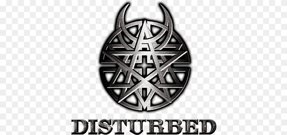 Disturbed Logo Silver, Emblem, Symbol, Ammunition, Grenade Png Image