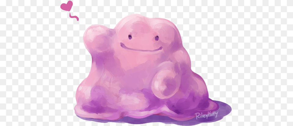 Ditto Says Hello Pokemon Ditto Cute, Purple, Head, Person, Animal Free Png Download