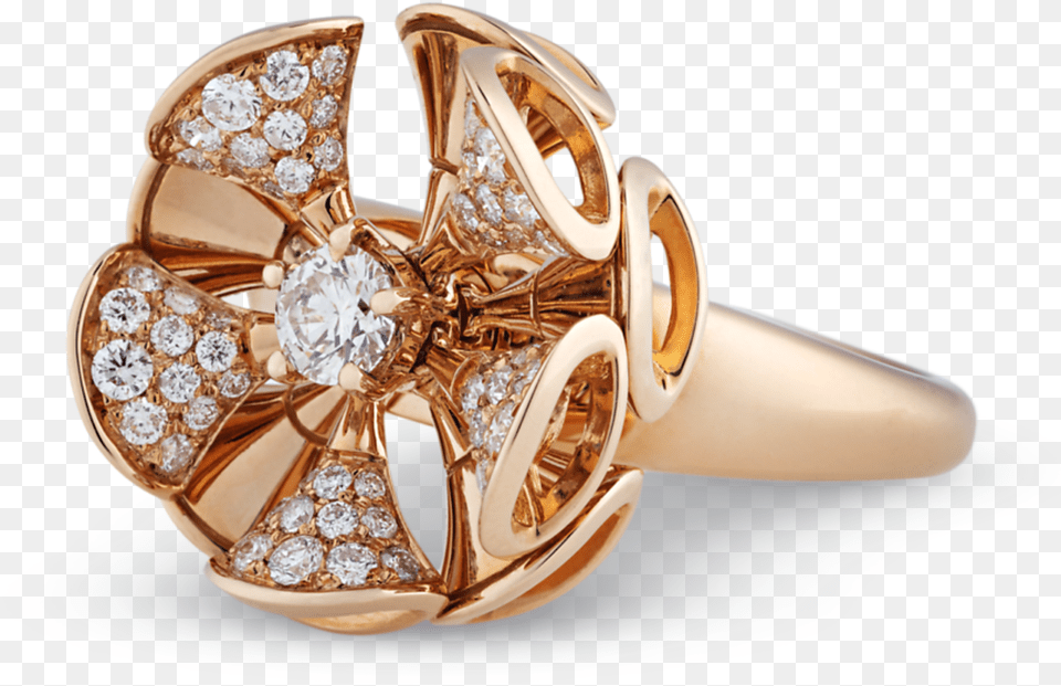 Diva Diamond Ring By Bulgari Engagement Ring, Accessories, Gemstone, Jewelry Free Png