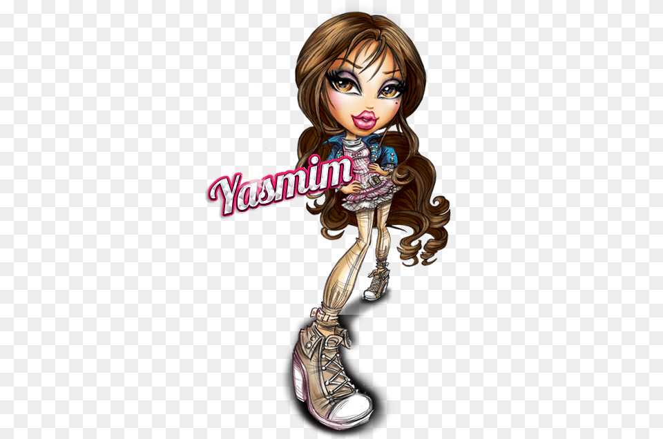 Diva Yasmin And Bratz Image Bratz Doll Sasha Cartoon, Book, Clothing, Comics, Footwear Free Transparent Png