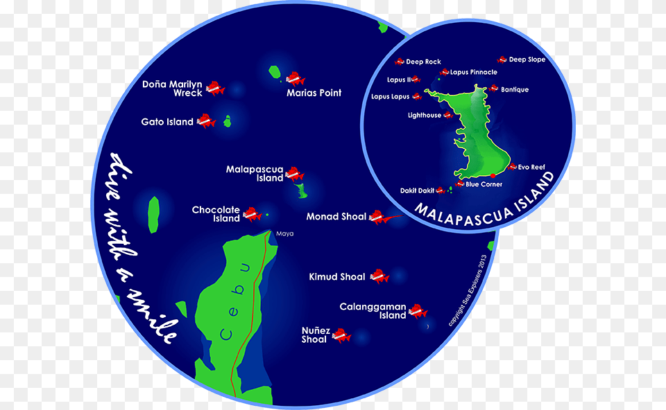 Dive Sites Malapascua Map, Land, Nature, Outdoors, Sea Free Png