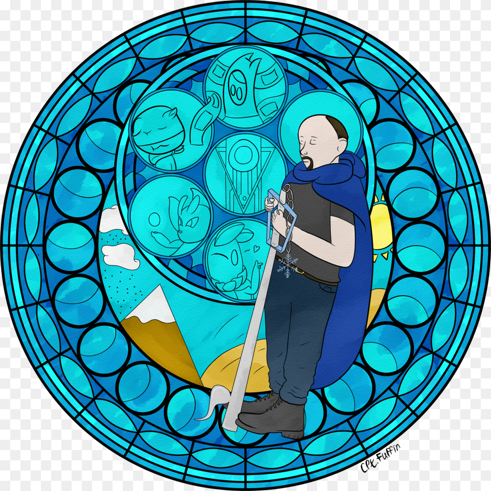 Dive To The Heartmorea Friend Suggested I Try Circle, Art, Person, Stained Glass, Face Free Png Download