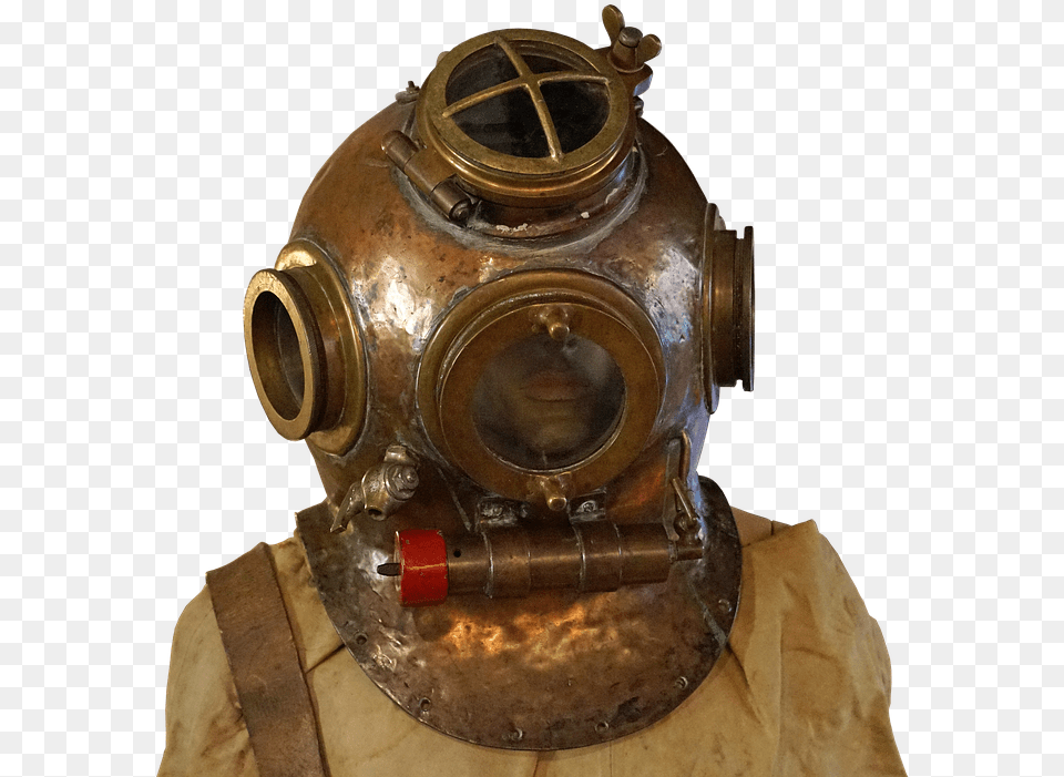 Divers Helm Divers Helmet Old Diving Navy Thread Diving Helmet Transparent, Adult, Male, Man, Person Free Png