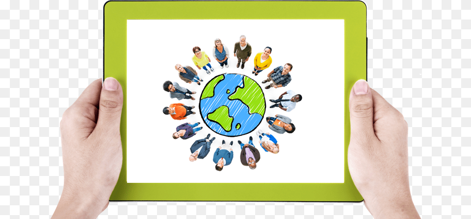 Diverse People On A World, Person, Computer, Electronics, Body Part Png Image