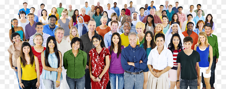 Diverse People Standing Together Big Group Of People, Person, Adult, Woman, Groupshot Free Transparent Png