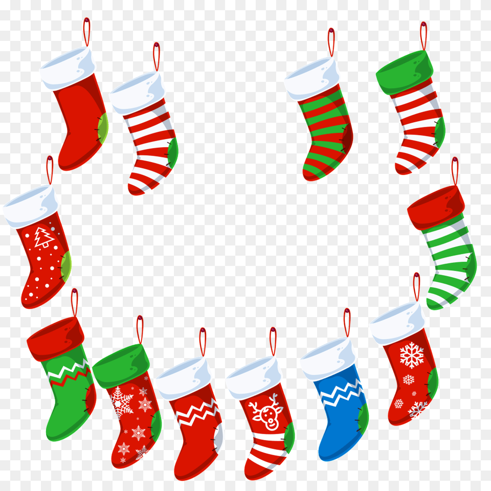 Diverse Socks Christmas Download Vector, Clothing, Hosiery, Festival, Christmas Decorations Free Png