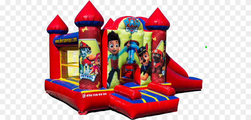 Diversionesguspawpatrol Castillo Inflable Paw Patrol Chile, Inflatable, Play Area, Child, Female Free Png Download