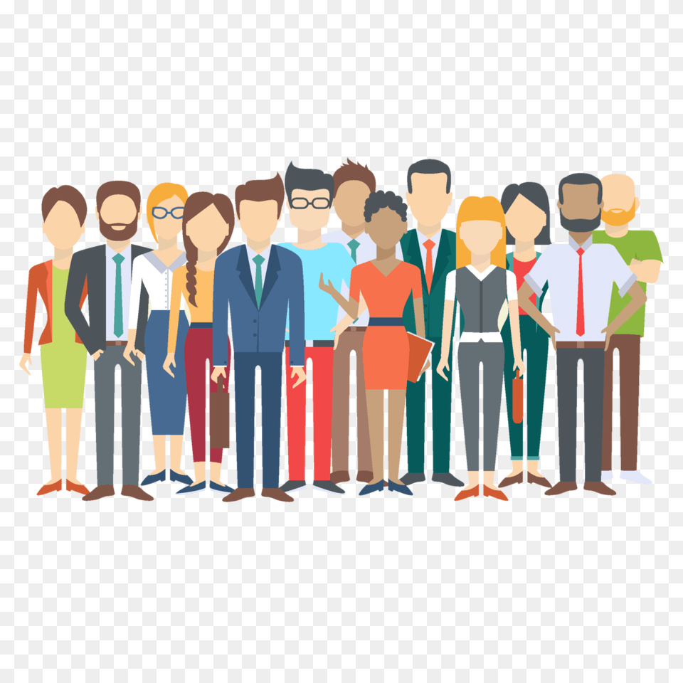 Diversity In The Workplace Group Of People Illustration Transparent Diversity, Person, Art, Adult, Male Png Image
